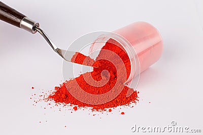 Pigment on a white background Stock Photo