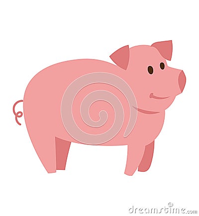 Pigs vector cartoon character Vector Illustration