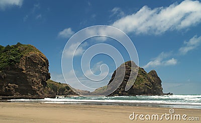 Piha beach Stock Photo