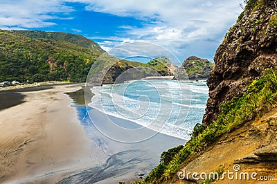 Piha beach Stock Photo