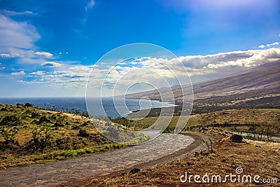 Piilani Highway, Maui Stock Photo