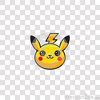 pikachu icon sign and symbol. pikachu color icon for website design and mobile app development. Simple Element from pokemon go Vector Illustration
