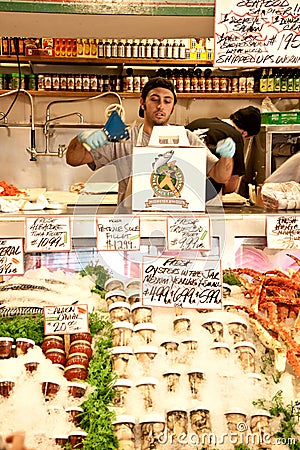 Pike Place Fish Market Editorial Stock Photo