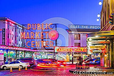 Pike Place Market Seattle Editorial Stock Photo