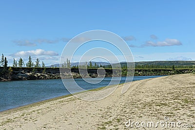 Pike river on the Yamal Peninsula Stock Photo