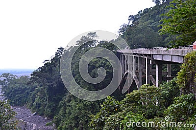 The Piket Nol Bridge is one of the tourism assets of Lumajang Regency Stock Photo