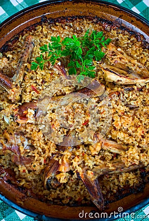 Pilaf - Romanian recipe Stock Photo