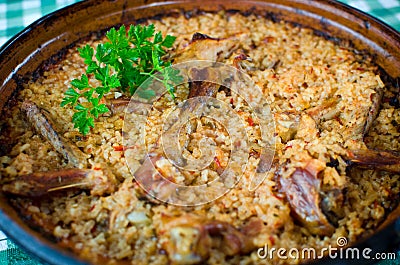 Pilaf - Romanian recipe Stock Photo