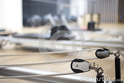 Pilates machine gym studio Stock Photo