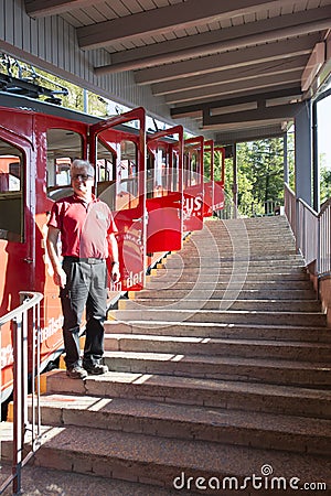 Pilatus Railway, Switzerland Editorial Stock Photo