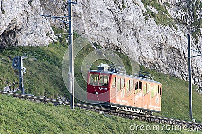 Pilatus Railway, Switzerland Editorial Stock Photo