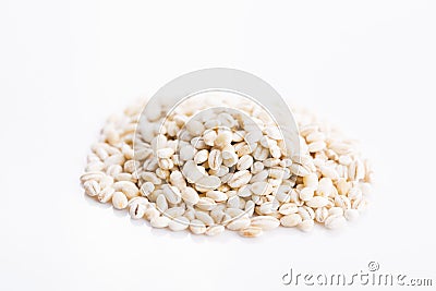 Pile of barley Stock Photo