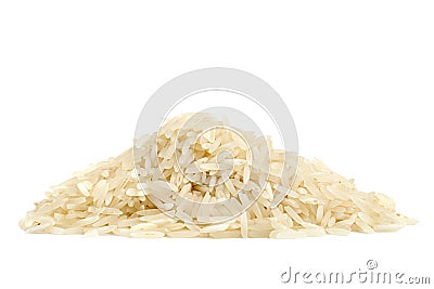 Pile of basmati rice Stock Photo