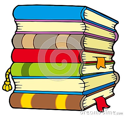 Pile of books Vector Illustration