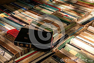 A pile of books book collection Stock Photo