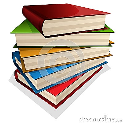 Pile of books Vector Illustration