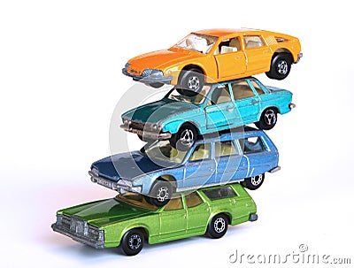 Pile of cars Stock Photo