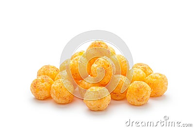 pile of cheese balls Stock Photo