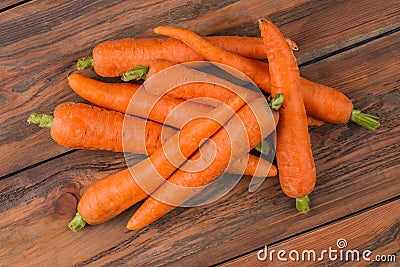 Pile of clean washed carrots. Stock Photo