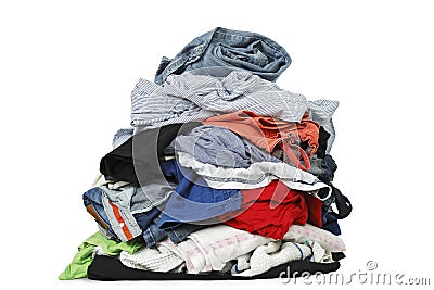Pile of clothes Stock Photo