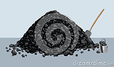 Pile of coal Vector Illustration