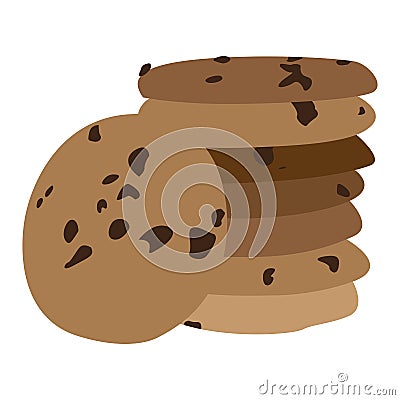 Pile of cookies Vector Illustration