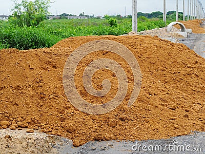 Pile of dirt Stock Photo