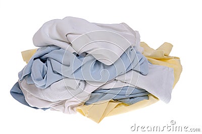 Pile of dirty clothes for the laundry Stock Photo