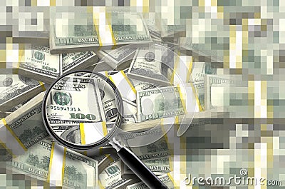 Pile of Dollars Stock Photo