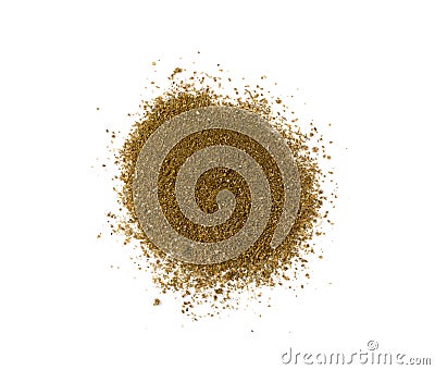 Pile of Fish Spices Mix or Blended Seafood Spice Powders Stock Photo