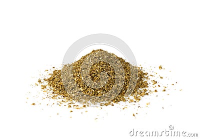 Pile of Fish Spices Mix or Blended Seafood Spice Powders Stock Photo