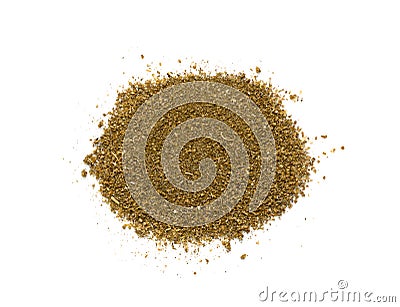 Pile of Fish Spices Mix or Blended Seafood Spice Powders Stock Photo