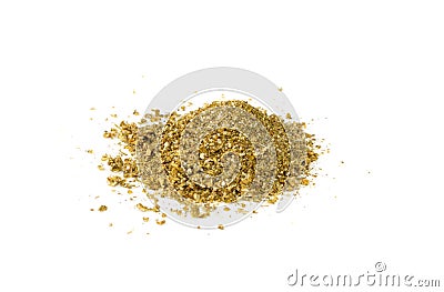 Pile of Fish Spices Mix or Blended Seafood Spice Powders Stock Photo