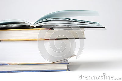 A pile of Four book Stock Photo