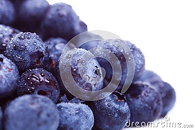 Pile of fresh blueberry fruits Stock Photo