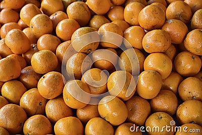 Pile of fresh oranges Stock Photo