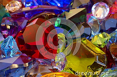 Pile of gems Stock Photo