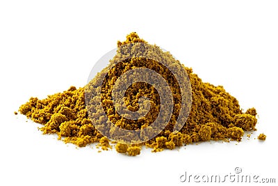 A pile of ground masala spice mix. Stock Photo