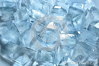 Pile of ice cubes Stock Photo