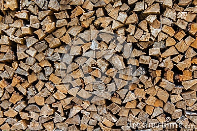 Pile of logs stack on top of each Stock Photo