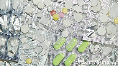 Medical tablet packing Stock Photo