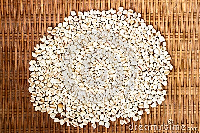 Pile of Millet (grains). Stock Photo