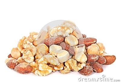 Pile of Mixed Nuts Stock Photo