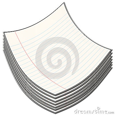 Pile of note papers Stock Photo