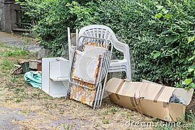 Old furniture and household goods Stock Photo