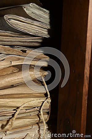 Pile of old letters Stock Photo