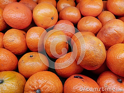 A pile of orange with vibrance color Stock Photo