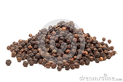 Pile of Organic Black pepper. Stock Photo