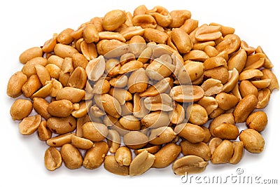 Pile of peanuts Stock Photo