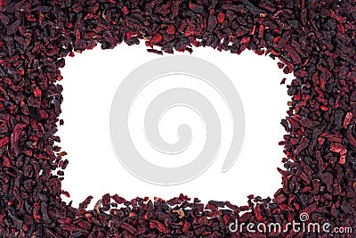 Pile of pieces dried red beetroot isolated on white background Stock Photo